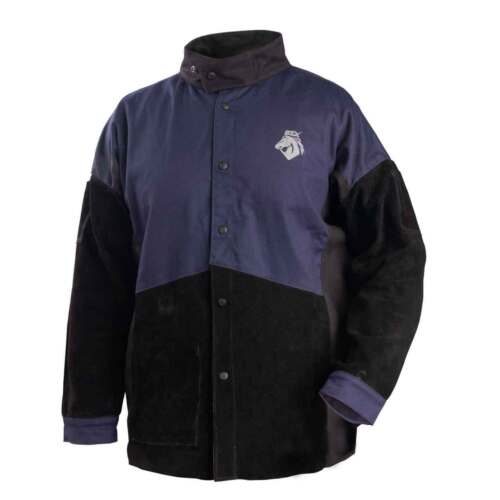 Black Stallion JH1016-NB BSX FR Cotton Cowhide Hybrid Welding Jacket 4X-Large - Picture 1 of 4