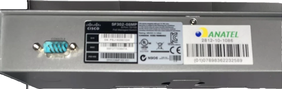 Cisco SF302-08MP 8-Port 10/100 Maximum PoE Managed Switch, NO Power Supply USED - Image 4 of 4
