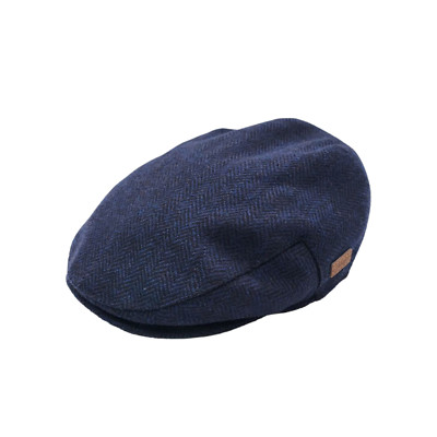 Tweed Fischgrät Flatcap Herren Baker Boy Mütze Vintage Gatsby Wolle Stil
