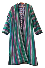 CENTRAL ASIAN - UZBEK -  MEN'S  COTTON  BEKASAM CHAPPAN - MEDIUM