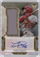 2018 Topps Triple Threads Single Jumbo Relics Silver /75 Tommy Pham Auto 5w7
