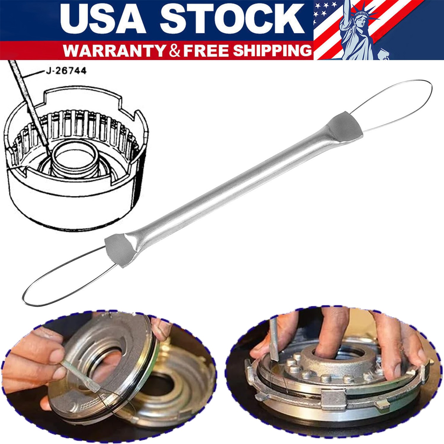T-0015 Universal TH400 Transmission Lip Seal Installer Protector Tool J-26744-A