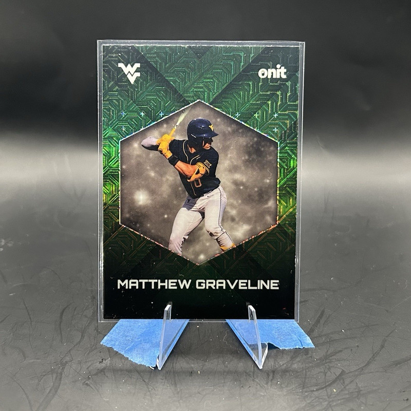 Onit NCAA Baseball Mojo Refractor Matthew Graveline WV Mountaineers #100