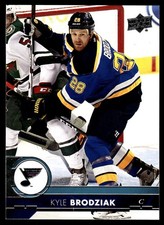 2017-18 Upper Deck #161 Kyle Brodziak St. Louis Blues Hockey Card