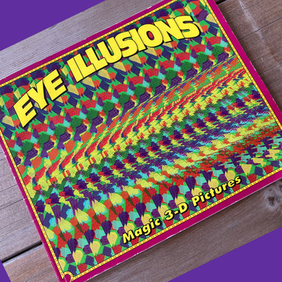 Vintage 1995 Eye Illusions Magic 3-D Pictures Book 14 Images Very Good READ!