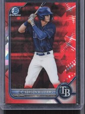 2022 Bowman Draft Sapphire Edition #BDC-14 Carson Williams Orange #/25