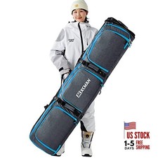 Padded Snowboard Bag Expandable Snowboard Bag for Air Travel Adjustable Grey