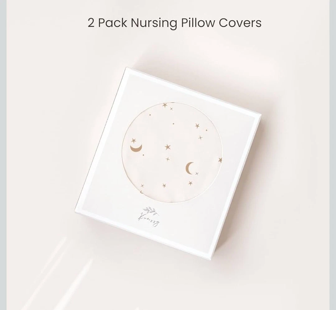 Konssy 2 Pack Nursing Pillow Covers(Pillow Not Included) NEW In Sealed Package
Opens in a new window