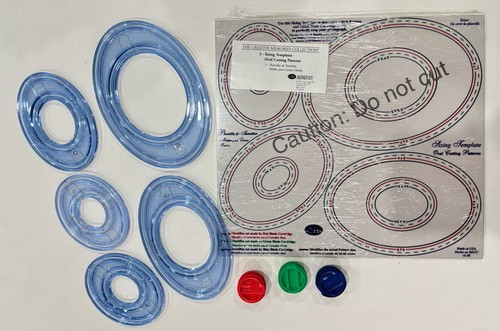 Creative Memories Custom Cutting System Lot - OVALS Set + Blades & Templates
