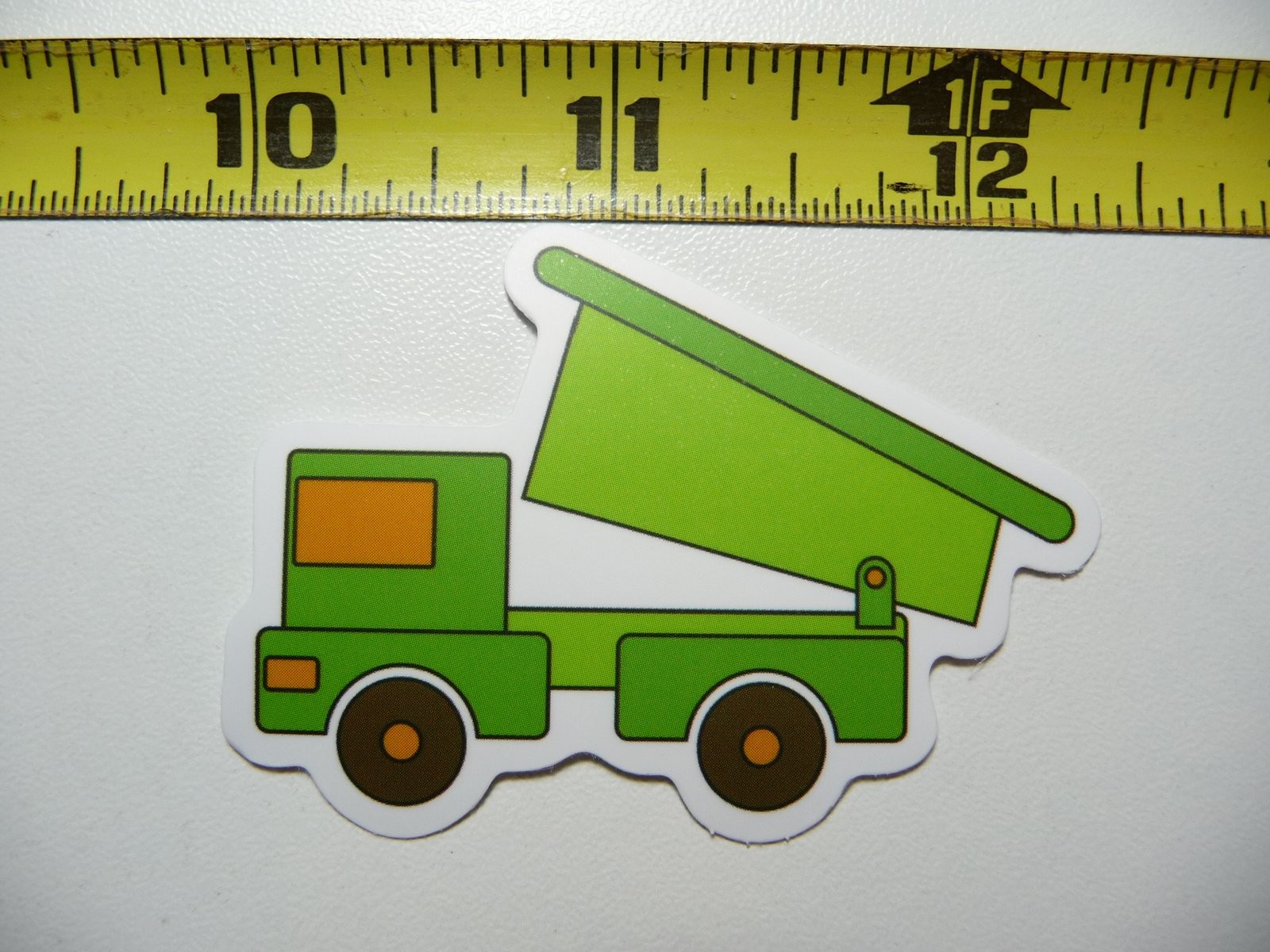 Basic Cartoon Dump Truck Decal Sticker for Construction Fun
