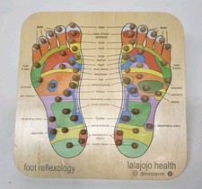 Foot Reflexology Wood Massage Peg Feet Board Lalajojo Health Wellness Diagram
