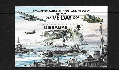 Gibraltar  SC # 683 VE Day, 50th Anniversary . MNH