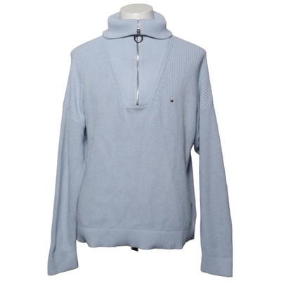 Tommy Hilfiger, Strickpullover, Größe: XL, Blau, Baumwolle, Rippenstrick #GPR