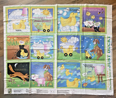 Cut and Sew Fabric Panel The Lucky Duck Tales ofo Just Ducky