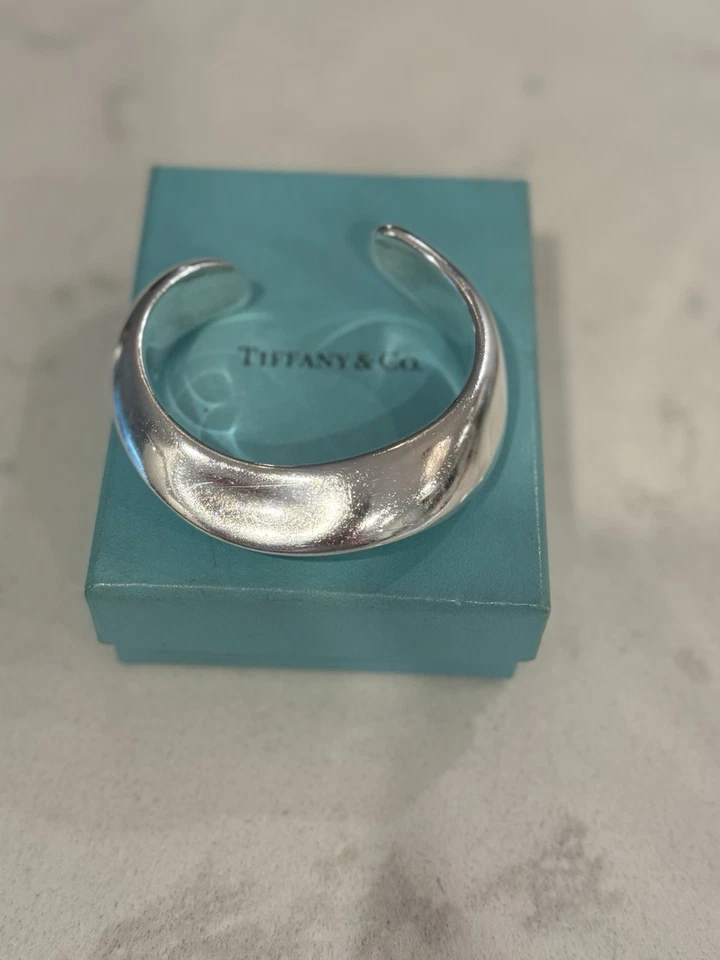Tiffany & Co. Elsa Peretti Vintage Bone Cuff Silver - Authentic with Box