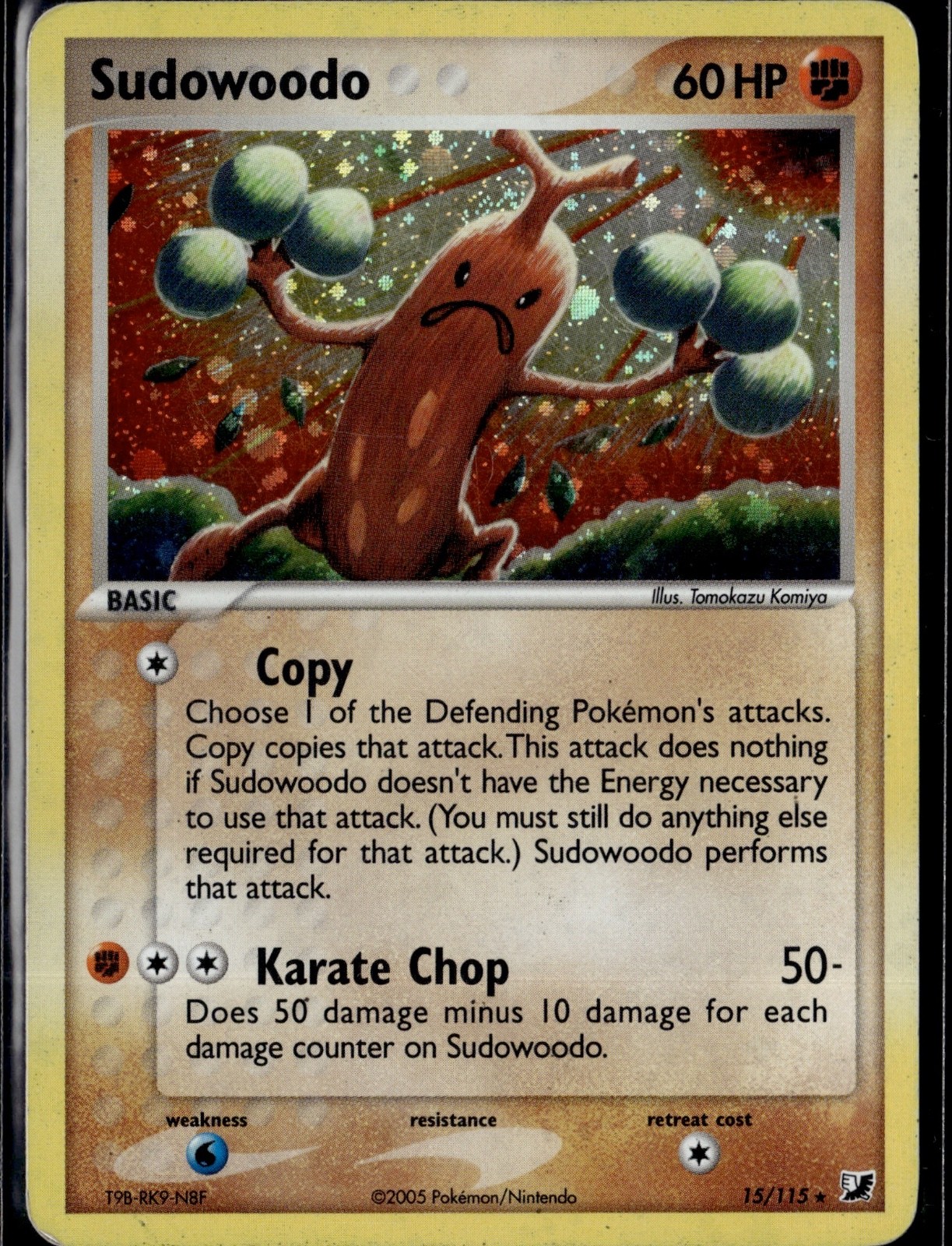 Sudowoodo Holo Rare EX Unseen Forces 15/115 NM