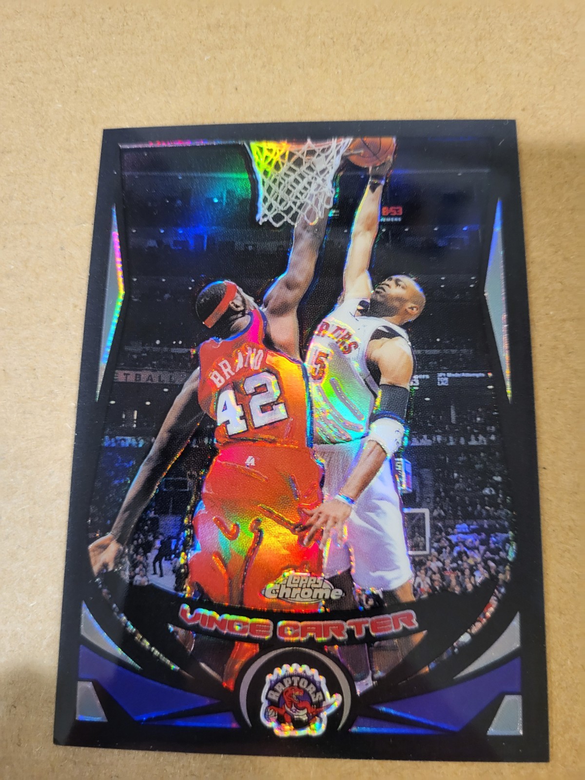 2004-05 Topps Chrome Black Refractor Vince Carter /500