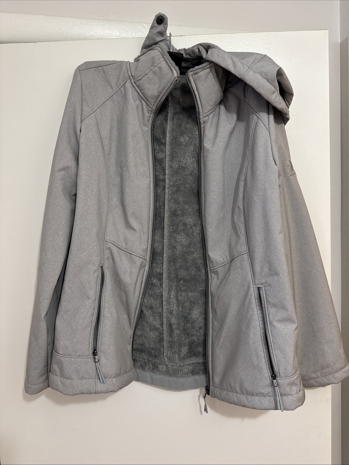ZeroXposur Plush Lined Softshell Gray Hooded Jack… - image 1