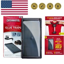 6 Pack Commercial-Grade Glue Traps for Mice, Rats,  Snakes - Indoor  Outdoor