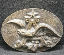 WL03117 VINTAGE 1970s **ANHEUSER-BUSCH** BREWING COMPANY BRASS MENS BELT BUCKLE