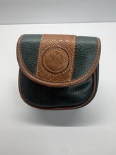 Vintage Green Brown Saddle Crossbody Bag Fleu...