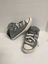 Boys US 1: Converse Chuck Taylor All Star Street Mid Boys Shoes Gray