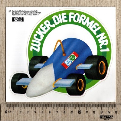 Aufkleber/Sticker CMA Zucker die Formel Nr. 1