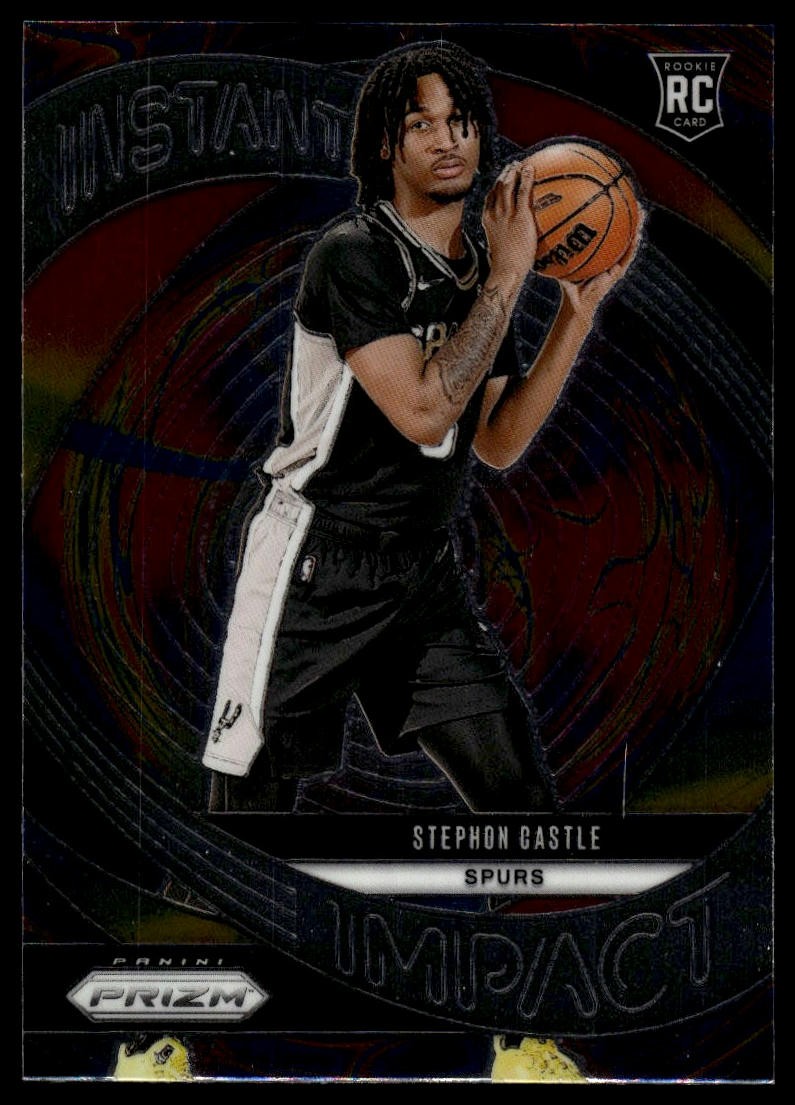 2024-25 Panini Prizm #4 Stephon Castle Instant Impact RC