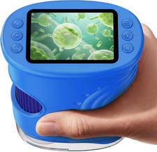 4K 1000X Handheld Digital Microscope for Kids with 2.0" IPS Screen Blue 