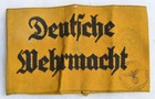 ORIGINAL GERMAN ARMY WW2 UNIFORM ARMBAND WITH LEIPZIG MILITARY DISTRICT STAMP