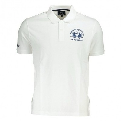 La Martina Poloshirt XXXL / 3XL Cotton Pique Herren Regular Fit Optic White Weiß