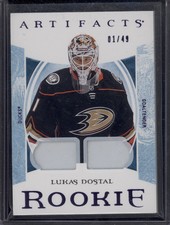 2022-23 Artifacts Lukas Dostal Dual Patch Purple Jersey Match 1/49 RC Rookie