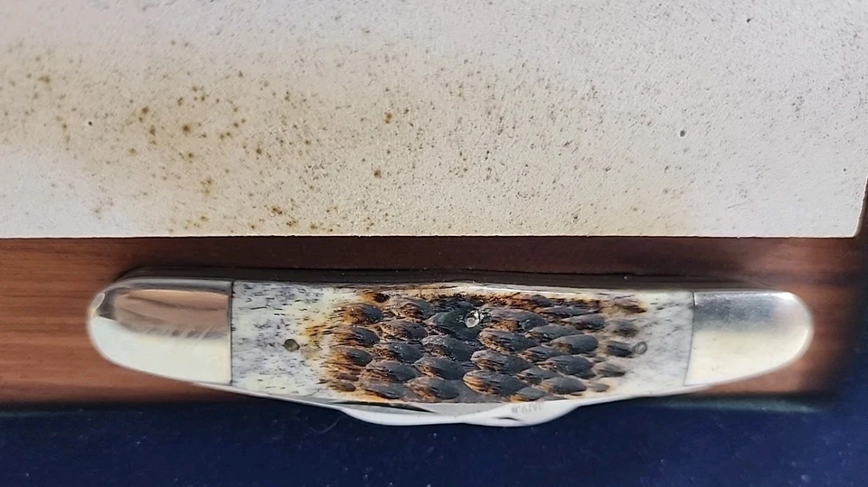 Piedra Washita de Arkansas con cuchillo Foto 3 de 4