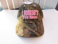 OUTDOOR KIDS Kanati Camo "I Hunt for Hugs" Infant Baseball Cap Hat Pink