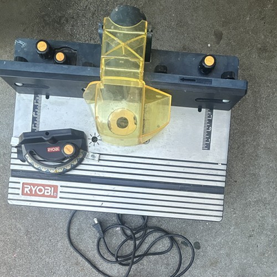#ad #ad Ryobi CS09 Router Table w Fence amp; Clear Guard 120V Cutting 18 x 10in damaged $50.00