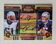 2008 PLAYOFF CONTENDERS #/10 KEVIN O’CONNELL RC JEROD MAYO DUAL AUTOS football