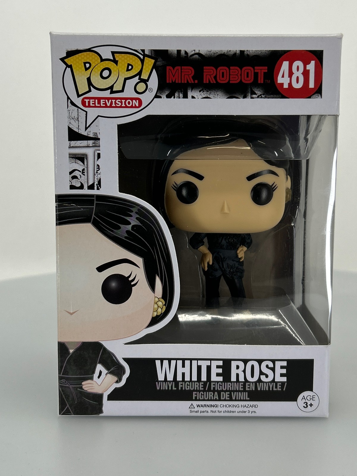 Sale Funko Pop! Television Mr. Robot White Rose #481 Vinyl Figure Damaged Box