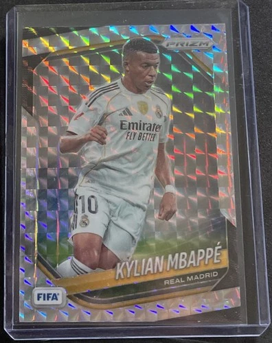2025-26 Panini Prizm FIFA Kylian Mbappe Silver Mosaic Prizm #181 Real Madrid