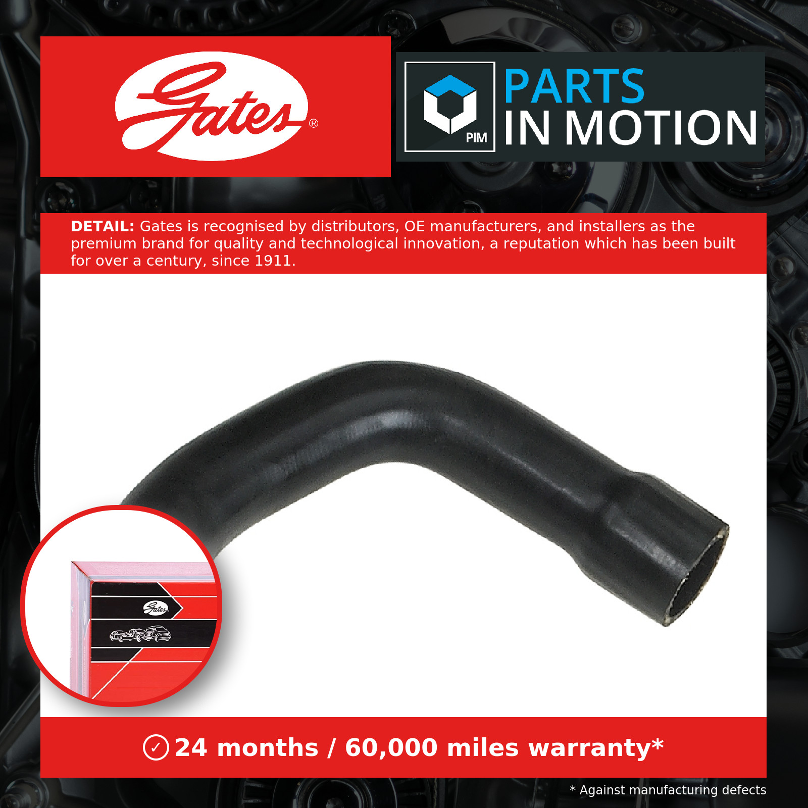 Radiator Hose Lower 3326 Gates Coolant 1546958 6056309 71EB8286AD 427513326 New - Image 3