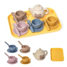 Tea Party Set for Toddlers, Silicone Play Tea Set for Girls and Boys 3 4 5 6 ...