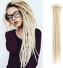 Blonde Synthetic Dreads 20 Inch Handmade Dreadlock Extensions 12 Strands/Pack...