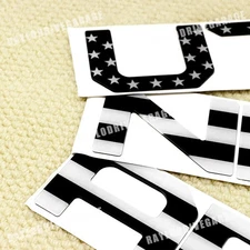 For Tundra 2022-2025 Black USA Flag Rear Emblem Decal Tailgate Letters Sticker