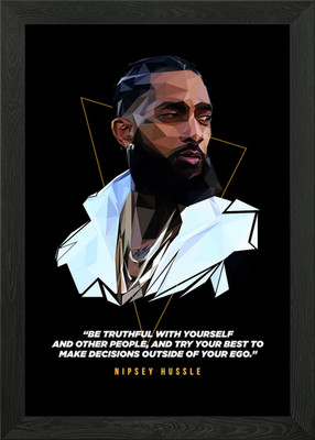 Nipsey Hussle gerahmtes Wandbild Poster Leinwanddruck Bild