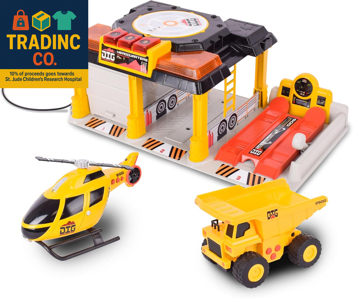 Construction Site Garage With Front Loader An