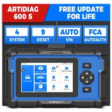 2025 TOPDON AD600S Free Updates 9 Reset FCA AutoAuth Vehicle Condition Analyzer 