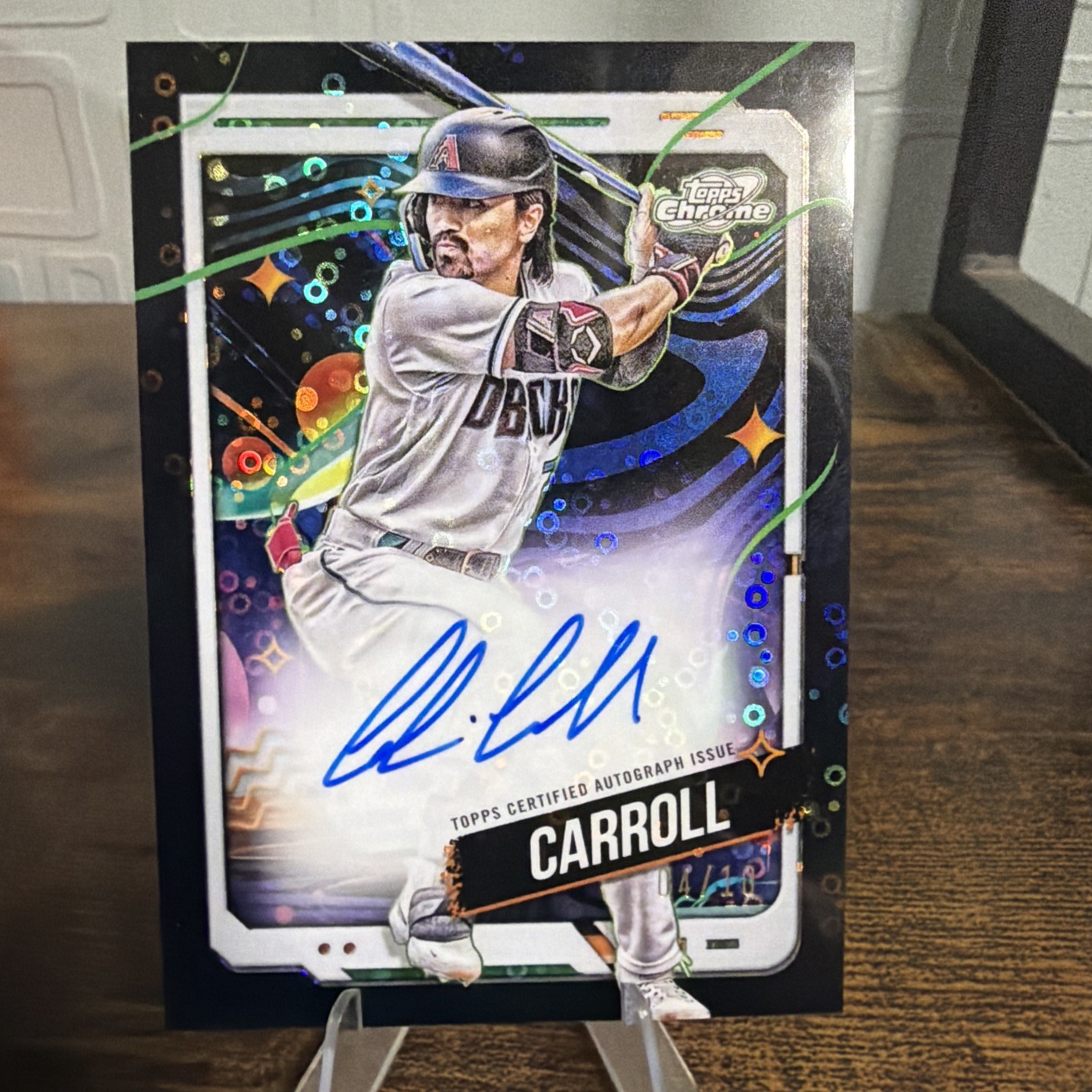 2024 Topps Cosmic Chrome #CCA-CCA Corbin Carroll Auto Black /10 AZ Diamondbacks