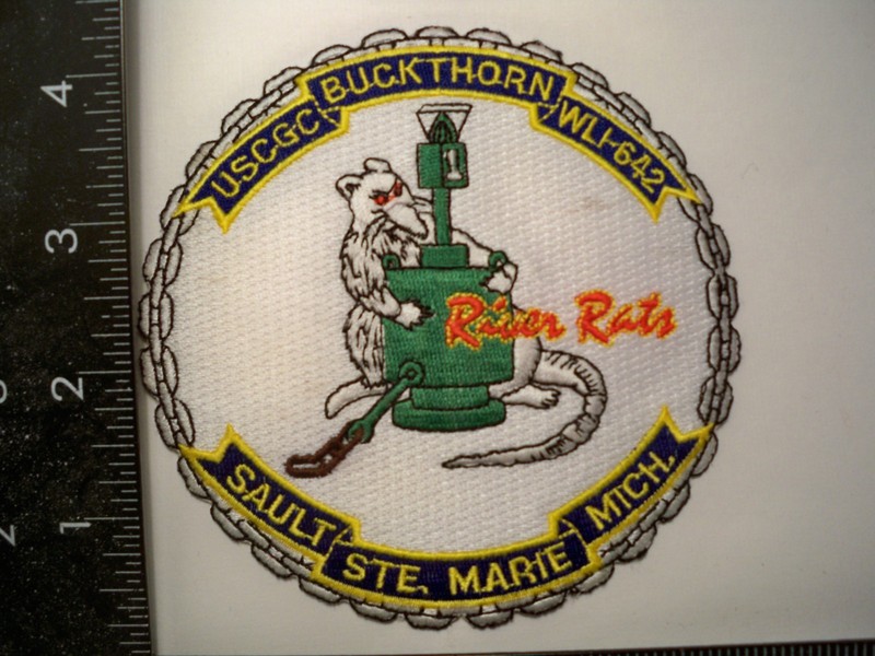 Coast Guard USCG Cutter Buckthorn Patch WLI 642 Sault St. Marie, Michigan