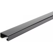Single Channel Strut, Solid, Steel, Painted, None Hole Size, Black, Fs-500 Fbk