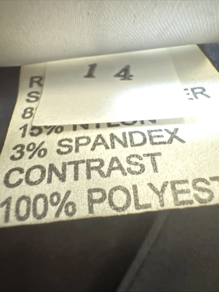 Vestido de Colección Tadashi Shoji Negro Satén Transparente Manga Larga Talla 14 Foto 4 de 4