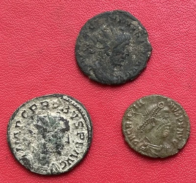 Beau lot de 3 monnaies Romaine à définir et à découvrir - Photo 1/4